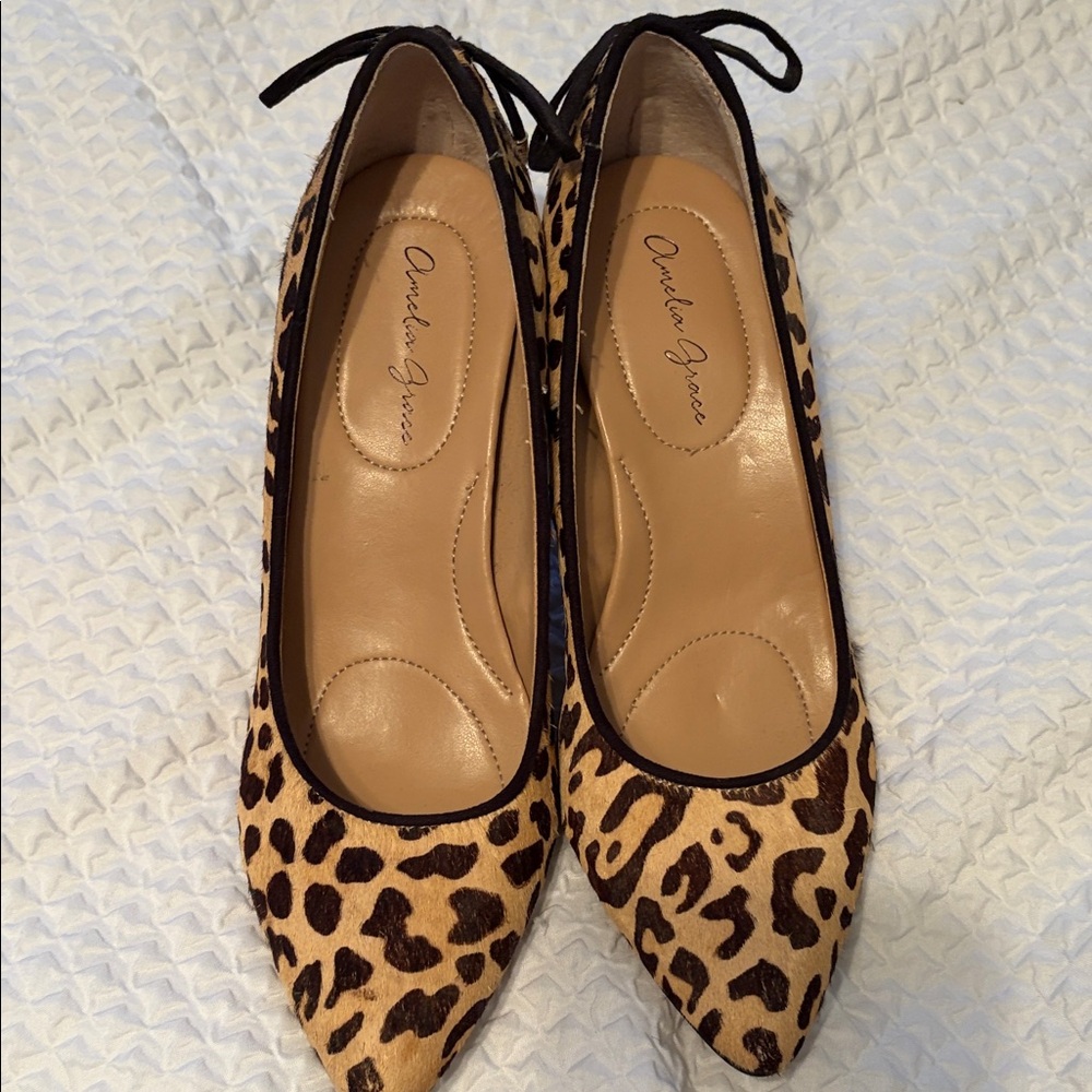 Leopard Print Flats by Charles Jourdan